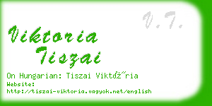 viktoria tiszai business card